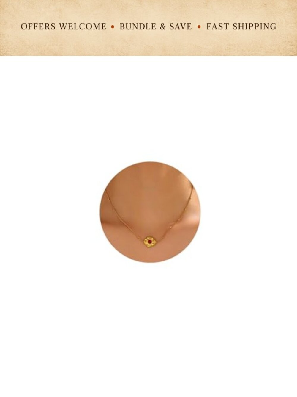 Dainty 18K Gold Plated Stainless Steel Choker Necklace Adjustable 16+2